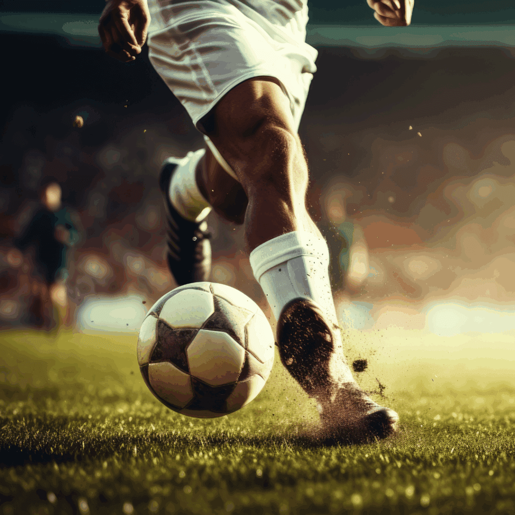 Sports athlete in action