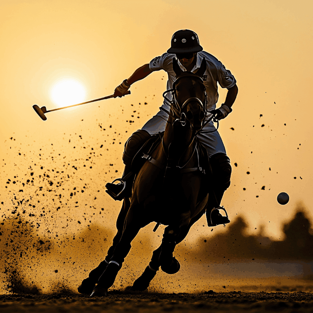 Polo athlete in action